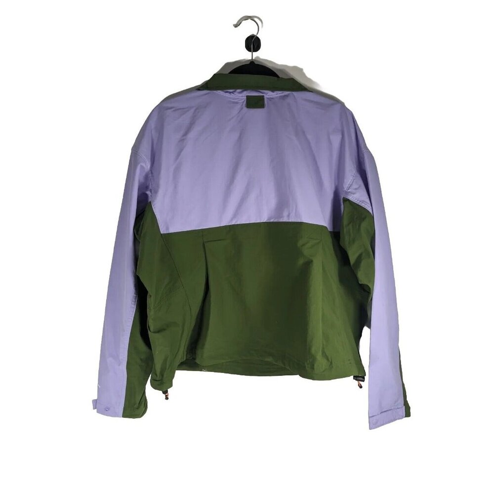 Columbia Deschutes Valley Wind Shell Womens Large Purple Green Anorak Jacket NWT - Picture 2 of 4